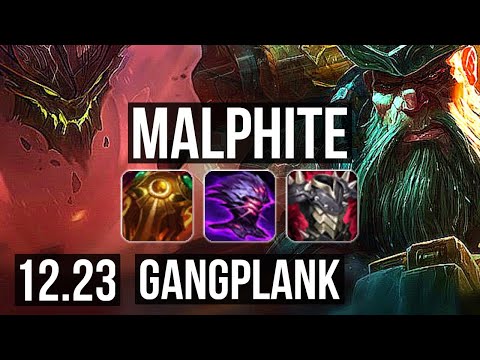 MALPHITE vs GANGPLANK (TOP) | 14/1/11, Legendary | TR Diamond | 12.23