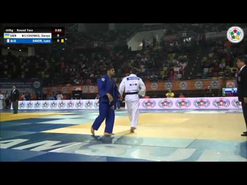 Denys BILICHENKO (UKR) Vs Lyes SAKER (ALG) - Judo Grand Prix Samsun 2014 [-60kg]