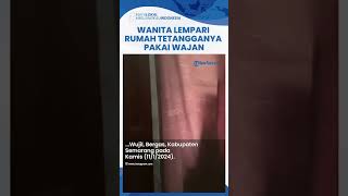 Viral Video Wanita di Semarang Lempari Rumah Tetangga Pakai Wajan Isi Air, Pemilik Rumah Cuma Pasrah