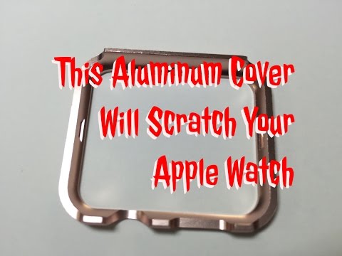 DO NOT BUY!  Imymax Hard Aluminum Apple Watch cover   *Caution Will Scratch Your Watch*