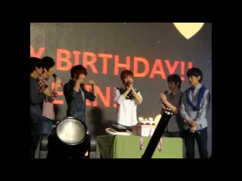 111119 U-KISS Fan Meeting in Taiwan - Happy Birthday to Kevin