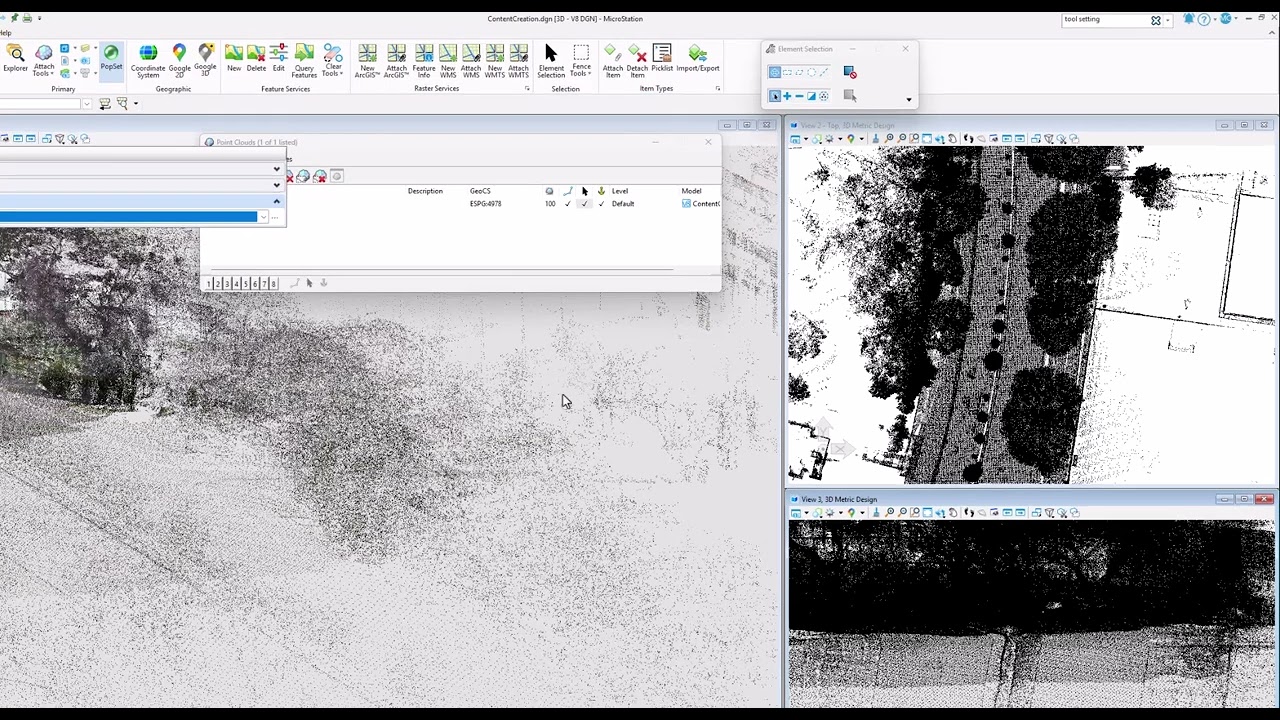 What's New in MicroStation 2025 - Discover OGC 3D Tiles Point Cloud