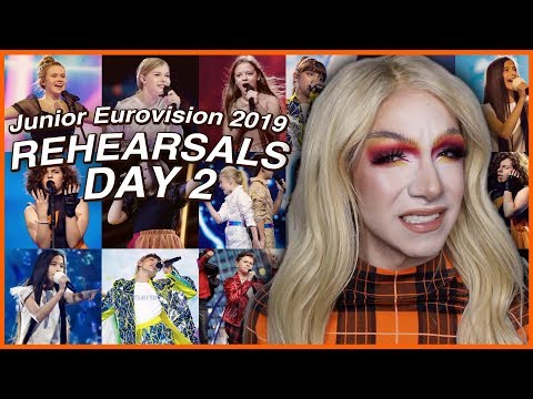 Junior Eurovision 2019: First Rehearsals (Day 2) REACTION