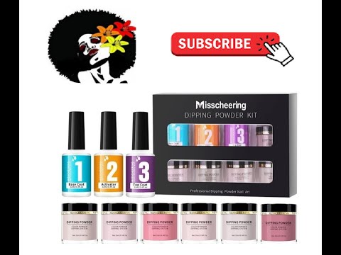 Misscheering Dip Powder Nails Kit Tutorial | iMbali Beauty Salon