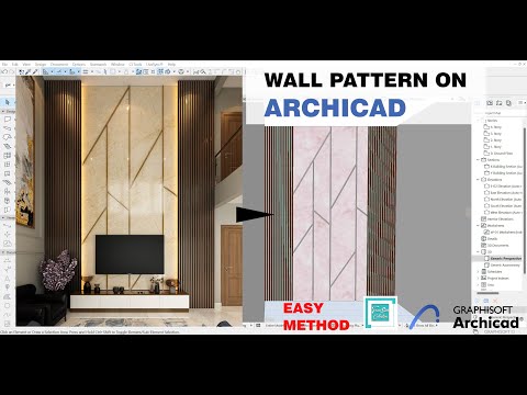 How to Create Custom Wall Patterns & Finishes in Archicad | Easy Tutorial