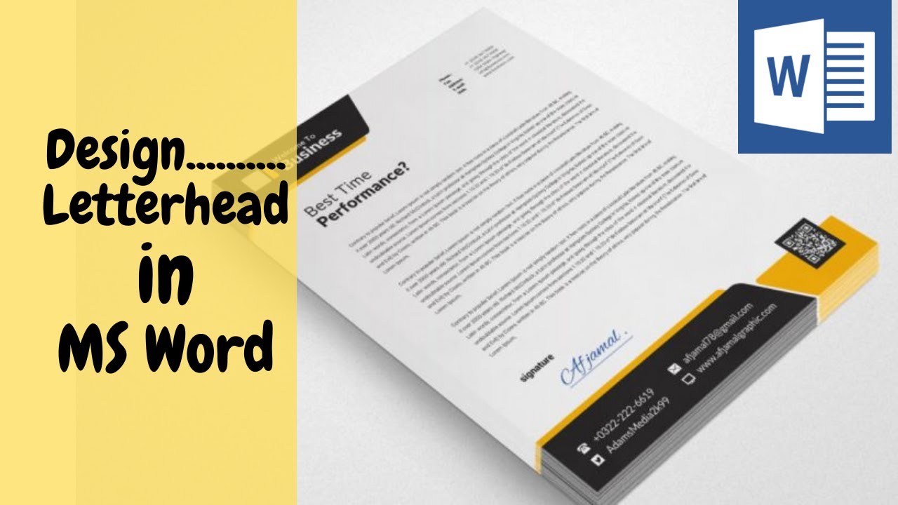 Design a Professional Letterhead Template in Microsoft Word | Step-by-Step Tutorial