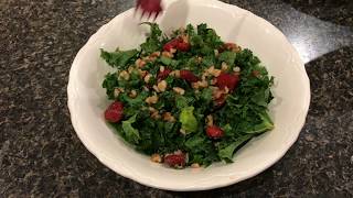 FRESH strawberry kale salad (oh yeah)