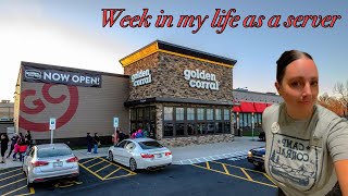How much tip’s do I make as a server at Golden Corral ￼week in my life