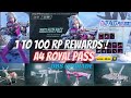 A4 ROYAL PASS 1 to 100 RP REWARDS || 😍  FREE UPGRADABLE DBS SKIN, UPGRADABLE EMOTE ||  2.9 Updated☃️