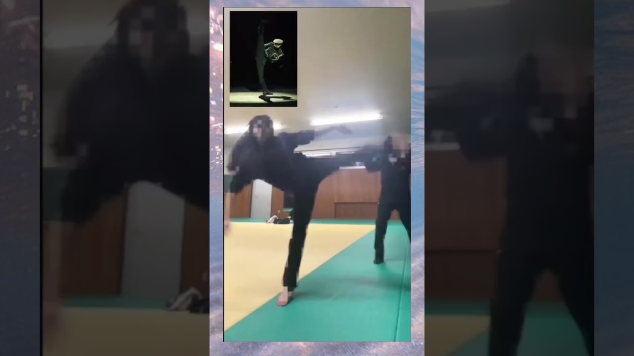 最近流行ってる軍人の足上げやってみた #shorts