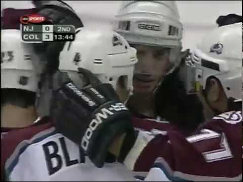 Joe Sakic Fakes it, Takes it, SCORES!