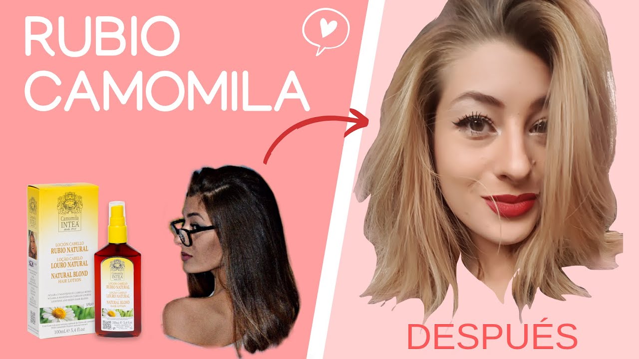 Pelo RUBIO con CAMOMILA en casa- ¿Me ha QUEMADO las manos