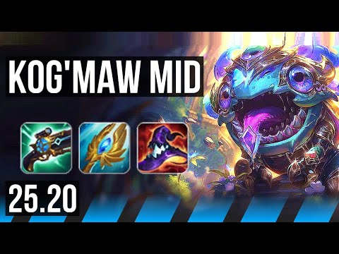KOG'MAW vs XERATH (MID) | EUW Master | 25.20
