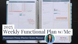 Weekly Functional Plan with Me Passionate Penny Pincher Home Planner