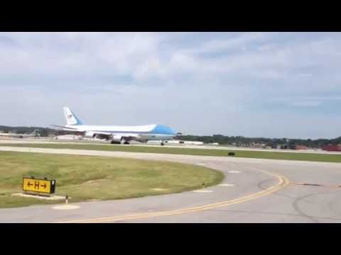 Air Force One Departs from Chattanooga Airport