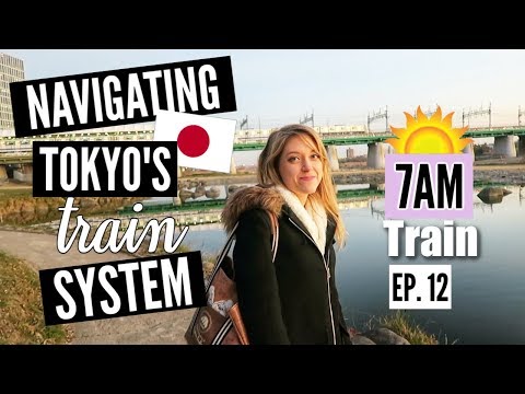 Navigating Tokyo's Train System // 7AM Sunday Morning Train in Japan // Girl Abroad Ep. 12