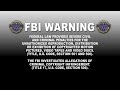 FBI Warning Screen 2011