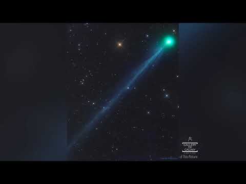 The Ion Tail of New Comet SWAN / ASTRO   April 29, 2020
