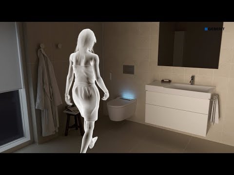 Vägghängd Duschtoalett Geberit AquaClean Sela