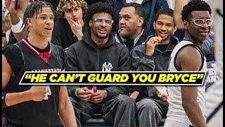 Bronny James Watches Bryce James Get TESTED By McDonald's All American!