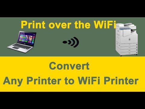 How to Connect Printer to WiFi Router | Convert Any Printer To WiFi Printer using Ethernet Port Video