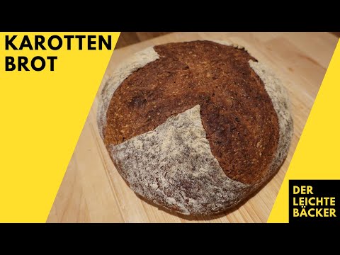 Super saftiges und knuspriges Karottenbrot zu Hause einfach selber backen | Möhrenbrot | Brotzeit