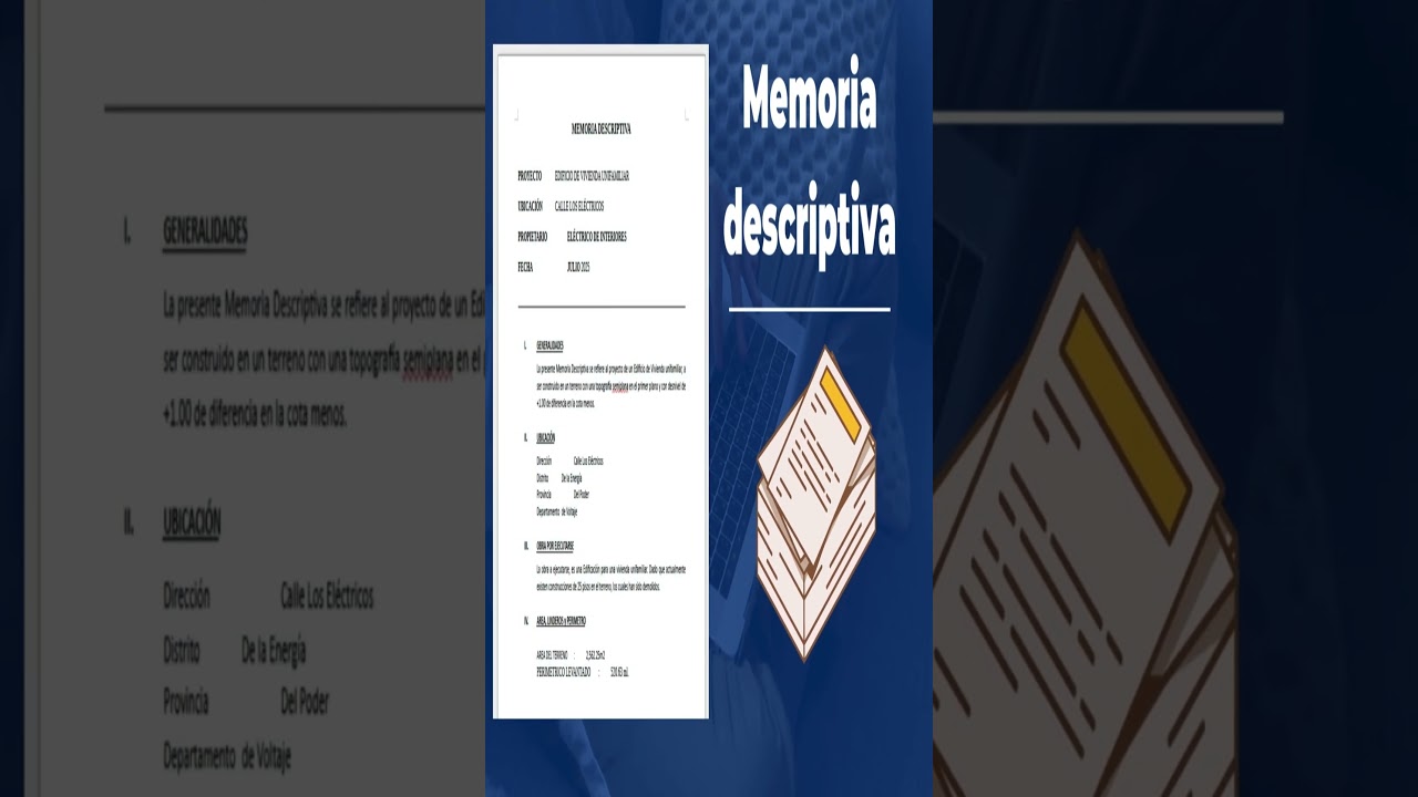 Descriptive Report for Electrical Installations