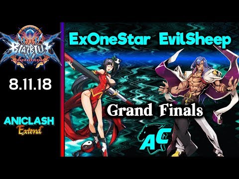 AniClash Extend - ExOneStar (Litchi) vs EvilSheep (Azrael) Grand Finals - Blazblue Central Fiction