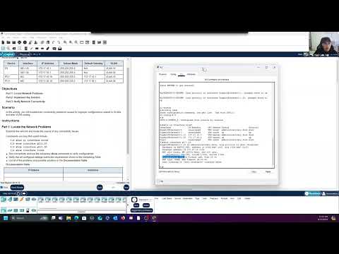 CCNA2v7 Troubleshoot Inter-VLAN Routing | 4.4.8 Packet Tracer