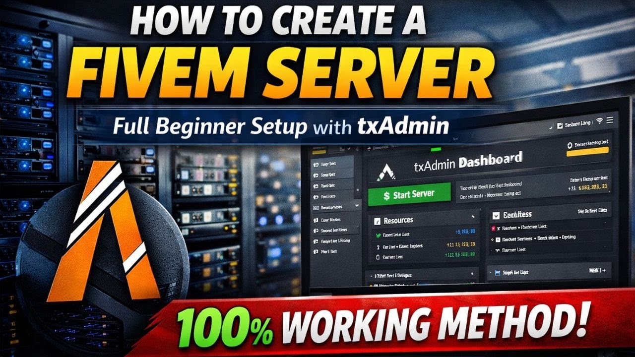 How to Create a FiveM Server (2026) | Full Beginner Setup with txAdmin