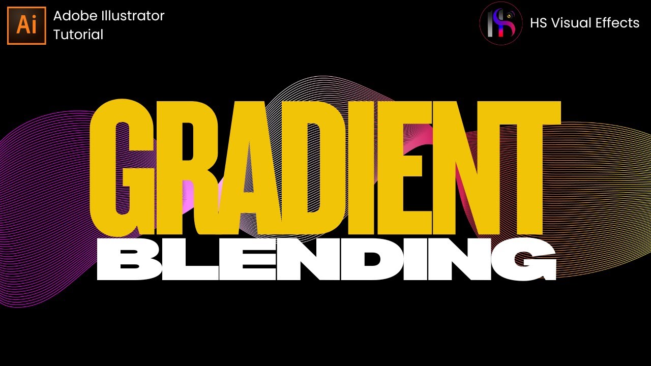 Create Stunning Gradient Lines in Adobe Illustrator (Beginner Friendly)|HS Visual Effects