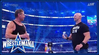 Stone Cold Steve Austin Stuns Vince McMahon At WWE WrestleMania 38