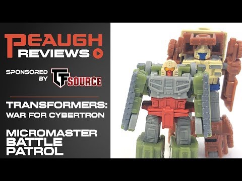 Video Review: Transformers: War for Cybertron SIEGE - Micromaster BATTLE PATROL