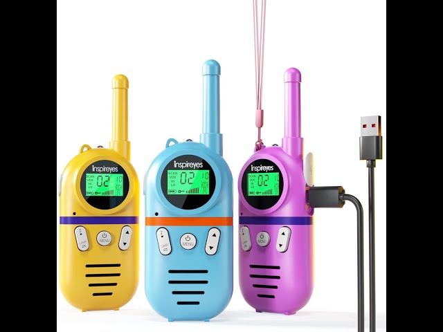 Vídeo relacionado con Walkie Talkie Niños Recargable, Walkie-Talkie Niños con Videollamada, LCD Pantalla, Largo Alcance, Regalos de Cumpleaños, Juguetes al Aire Libre para Niños de 3 a 12 Años, Paquete de 2-Verde