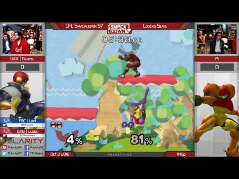 CFL Smackdown 97 Melee - U4X Gahtzu (Falcon) vs Pi (Samus) - Losers Semis