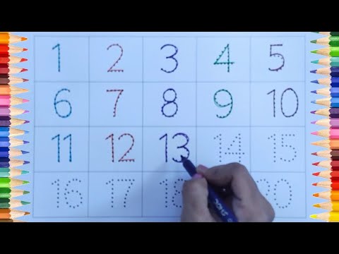 How to Write Numbers 1-20 | write numbers 1-20 | How to Write Numbers 12345 |  Learning Numbers