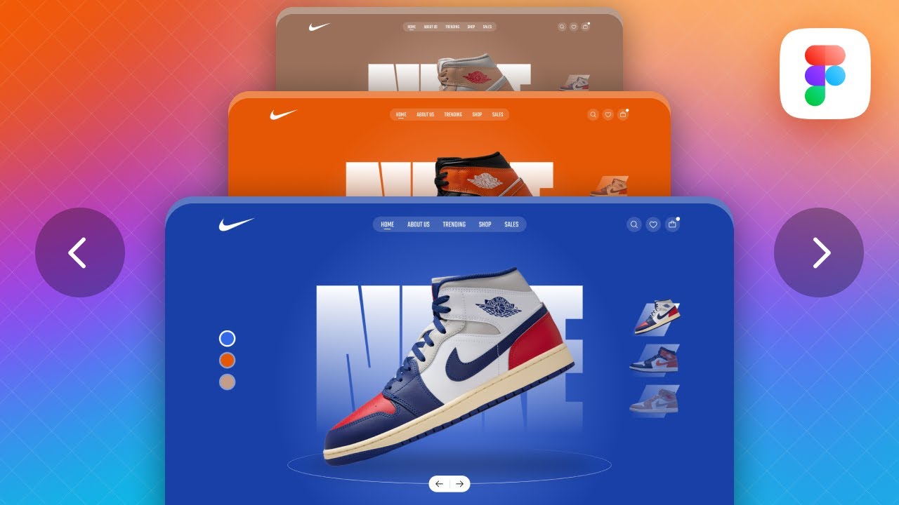 Nike Animated Figma Website Design | Figma Tutorial For Beginners