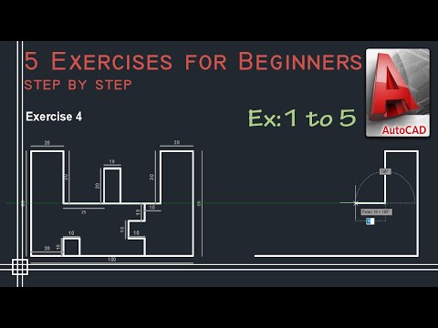 AutoCAD Complete tutorial for Beginners Learn to use Autocad in 60 minutes Part 1