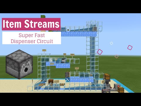 Minecraft Item Water Streams!  Moving Items every Direction! 1.16+
