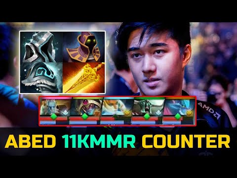 ABED 11KMMR COUNTER BUILD VS 5 MAN ARMY STRAT DOTA 2