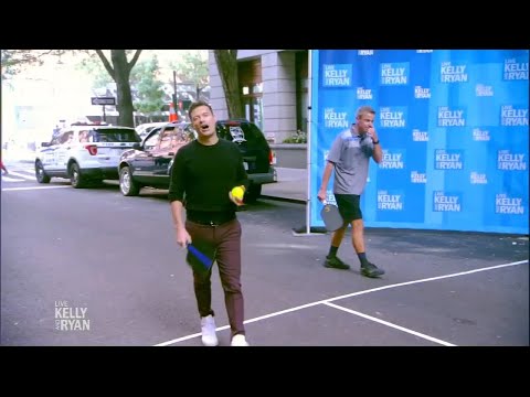 Ryan Seacrest & Collin Johns Take On Kelly Ripa & Ben Johns On The Pickleball Court