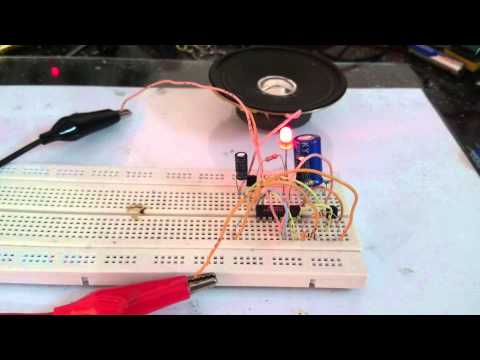 Random Number Generator Circuit With 10 LEDs Roulette