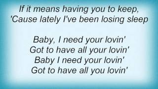 18239 Phoebe Snow - Baby, I Need Your Loving Lyrics
