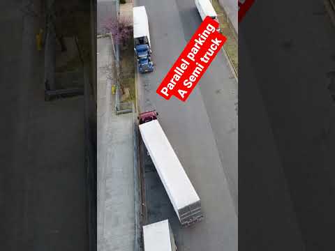 How to parallel park a Semi Truck the easy way simple method
