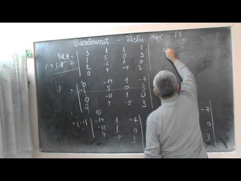 Lectia  BACT 17-  Determinant de ordin IV