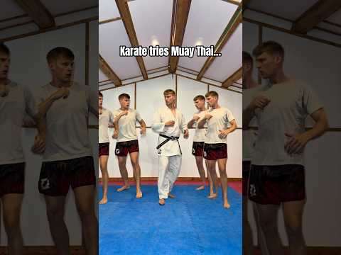Karate guy tries Muay Thai…