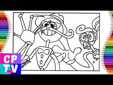 Mommy Long Legs Death coloring pages/Poppy Playtime Chapter 2/Unknown Brain-Inspiration(feat.Aviella