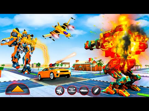 Robot Transform Bike Warrior:Robot Battle Bike Jet Transform And Police  Bike Warriors-(Android,iOS)