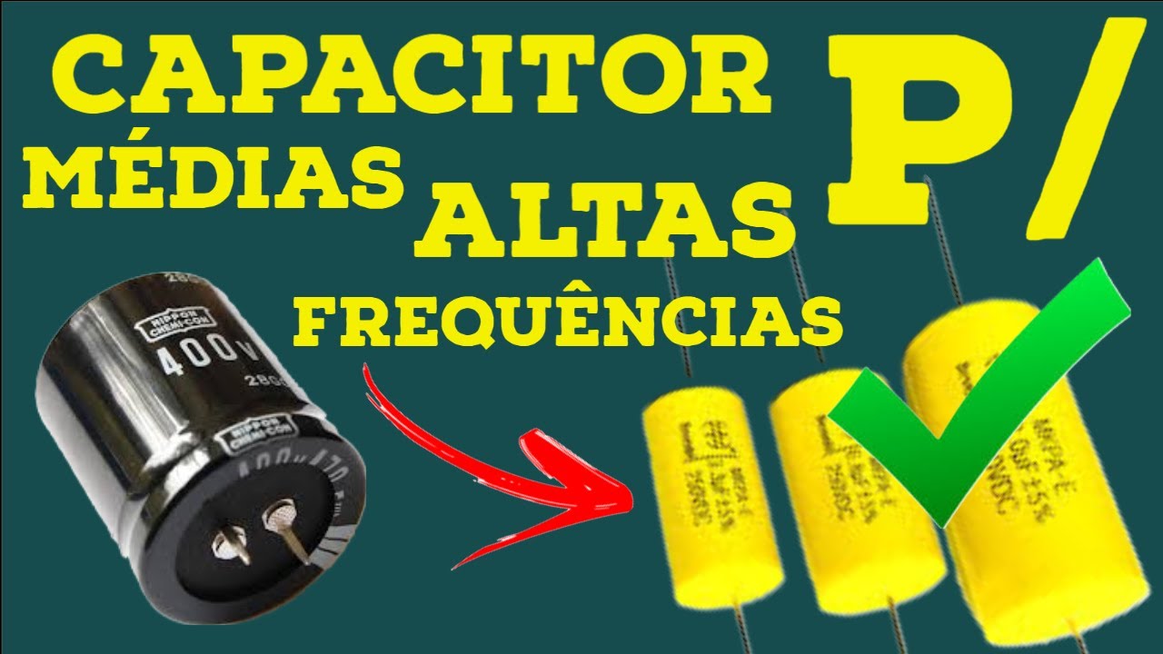 Capacitor correto para médios drives e twiteer teste prático