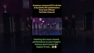 Download lagu GRAMMYs Removed BTS' Butter & Dynamite Performances After BTS Declined Grammy Submission? 😳 #shorts mp3